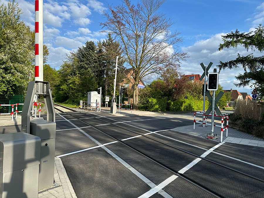 Neubau Bahnübergangssicherungsanlage Parkstraße